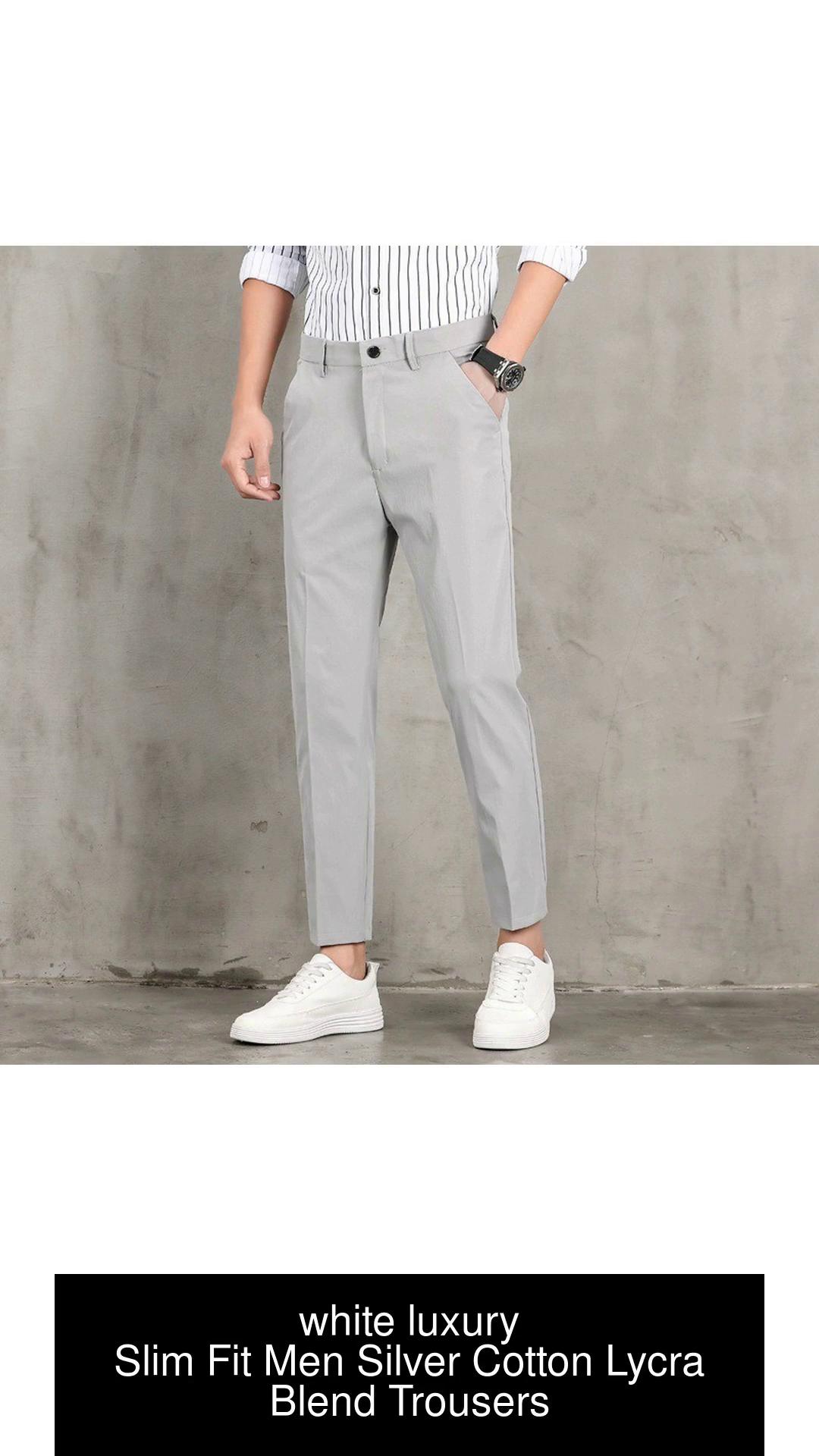 Awex Regular Fit Men Silver Trousers  Buy Awex Regular Fit Men Silver  Trousers Online at Best Prices in India  Flipkartcom