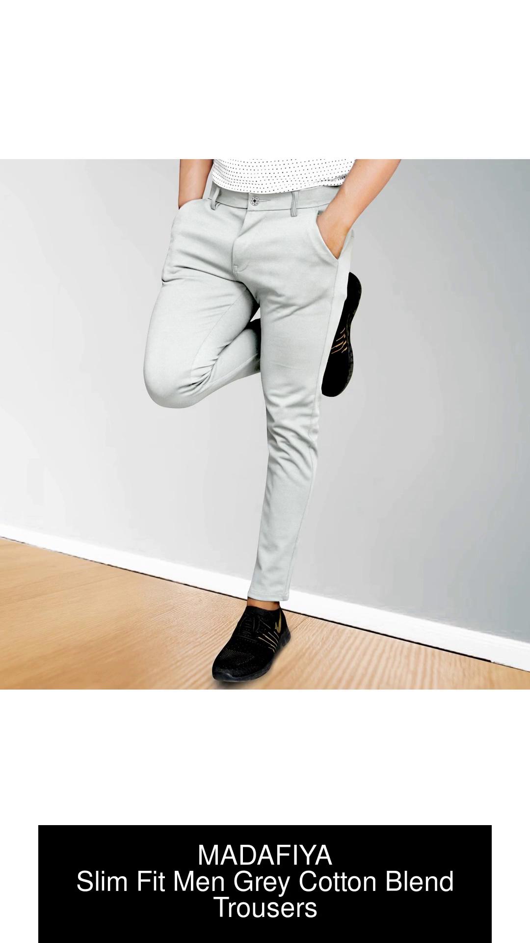 Buy online Grey Cotton Cigarette Pants Trousers from bottom wear for Women  by Showoff for 859 at 63 off  2023 Limeroadcom