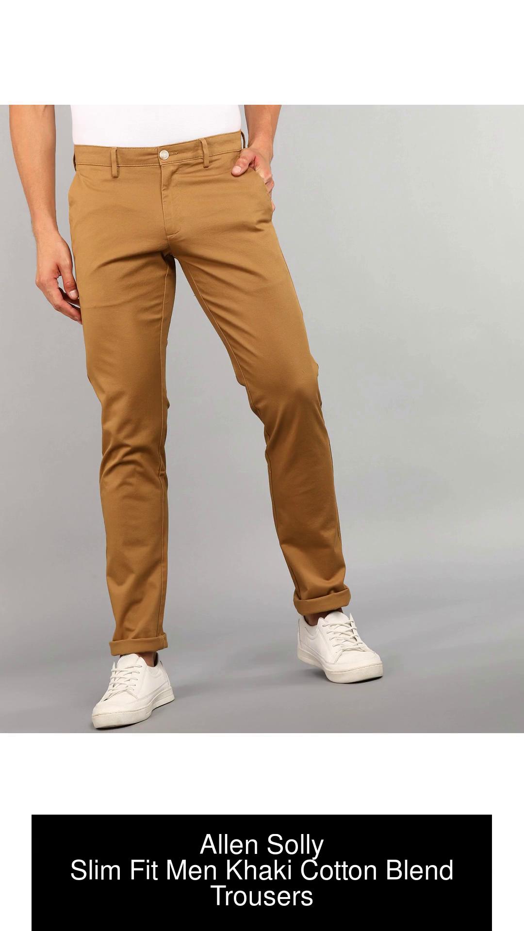 Allen Solly Formal Trousers  Buy Allen Solly Men Black Slim Fit Solid  Formal Trousers Online  Nykaa Fashion