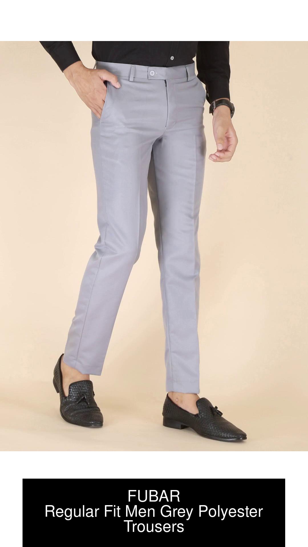 Buy MANCREW Luxury PV Lycra Stretchable Formal Pants for Men  SelfDesign  Wrinkle Free Regular fit Formal Trousers for Men  Grey 28 at Amazonin