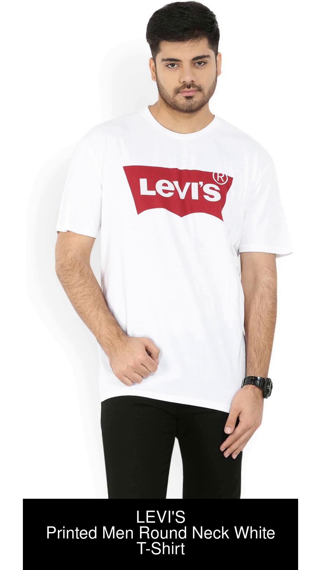 Levi's white t store shirt mens