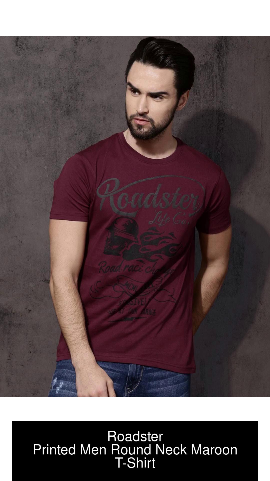 roadster maroon t shirt