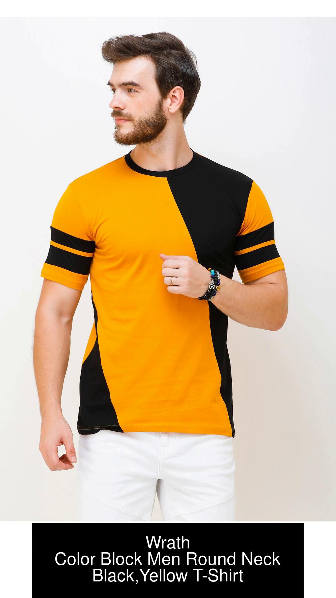 Black and yellow t sale shirt