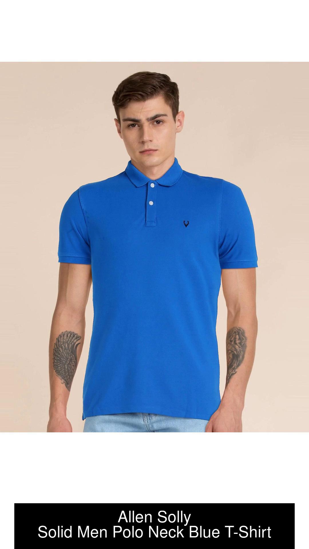 Allen solly blue sales t shirt