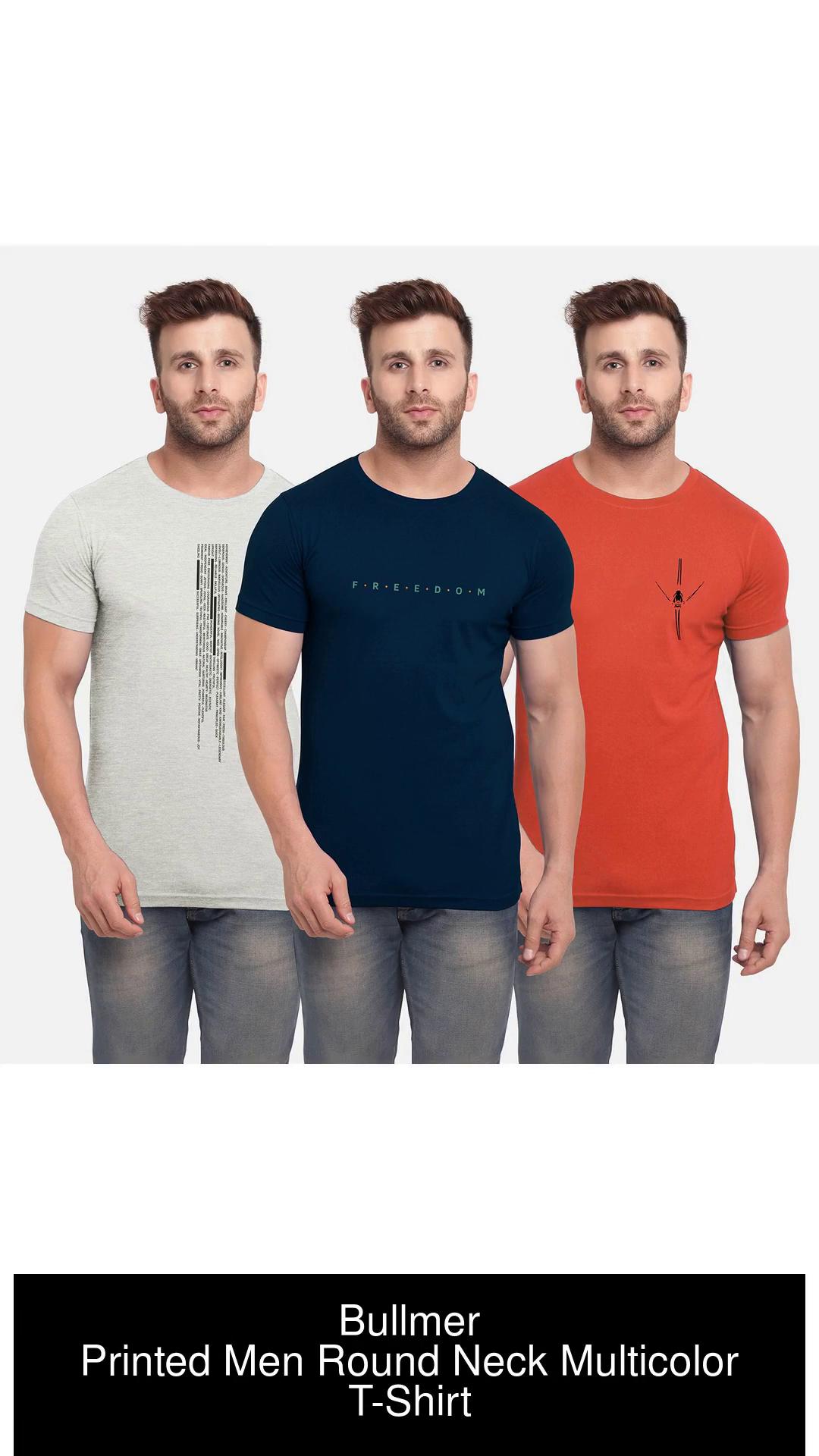 Buy Multicoloured Tshirts for Men by Bullmer Online