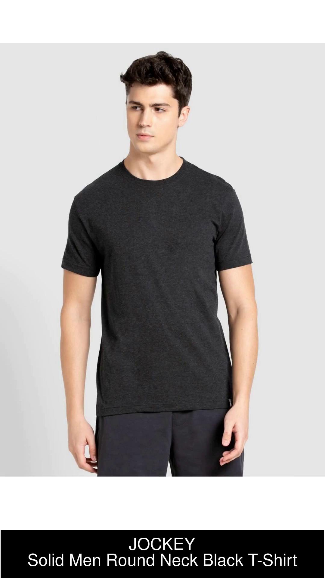 Jockey plain 2024 black t shirt