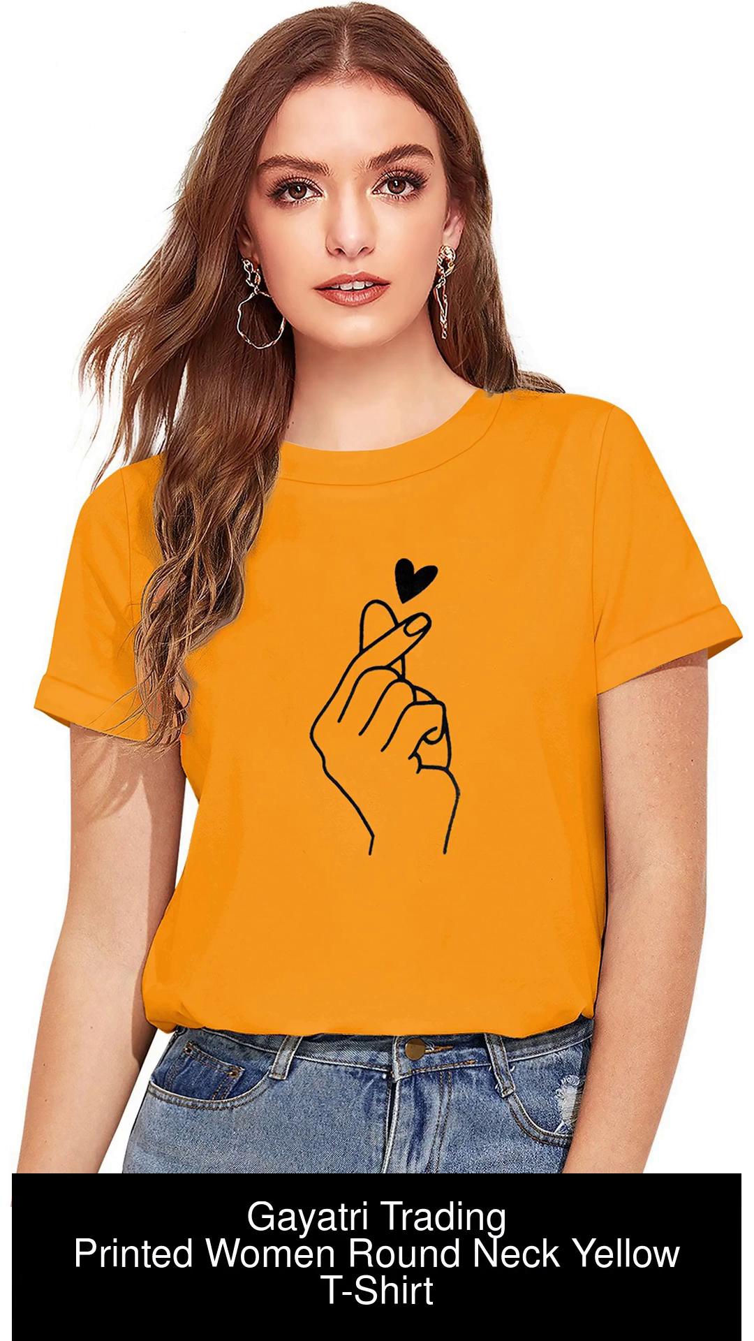 Yellow tshirt sales for girl