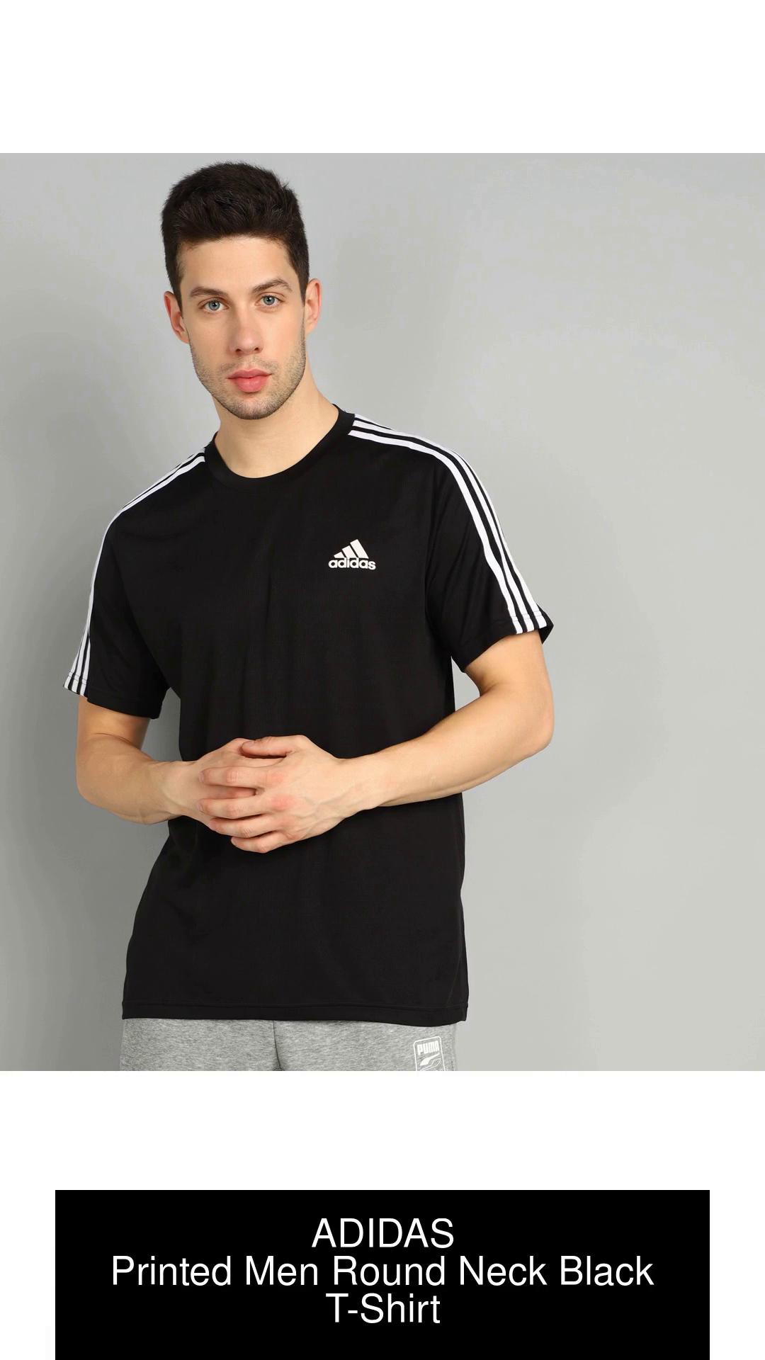 Adidas round clearance neck t shirts