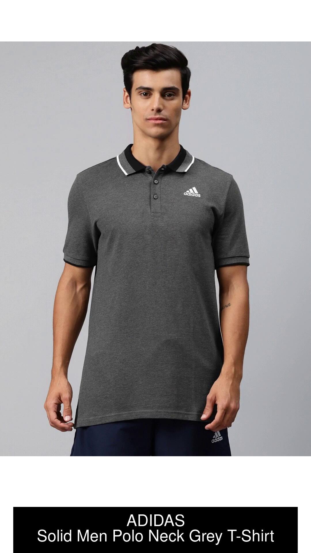 Grey adidas best sale polo shirt