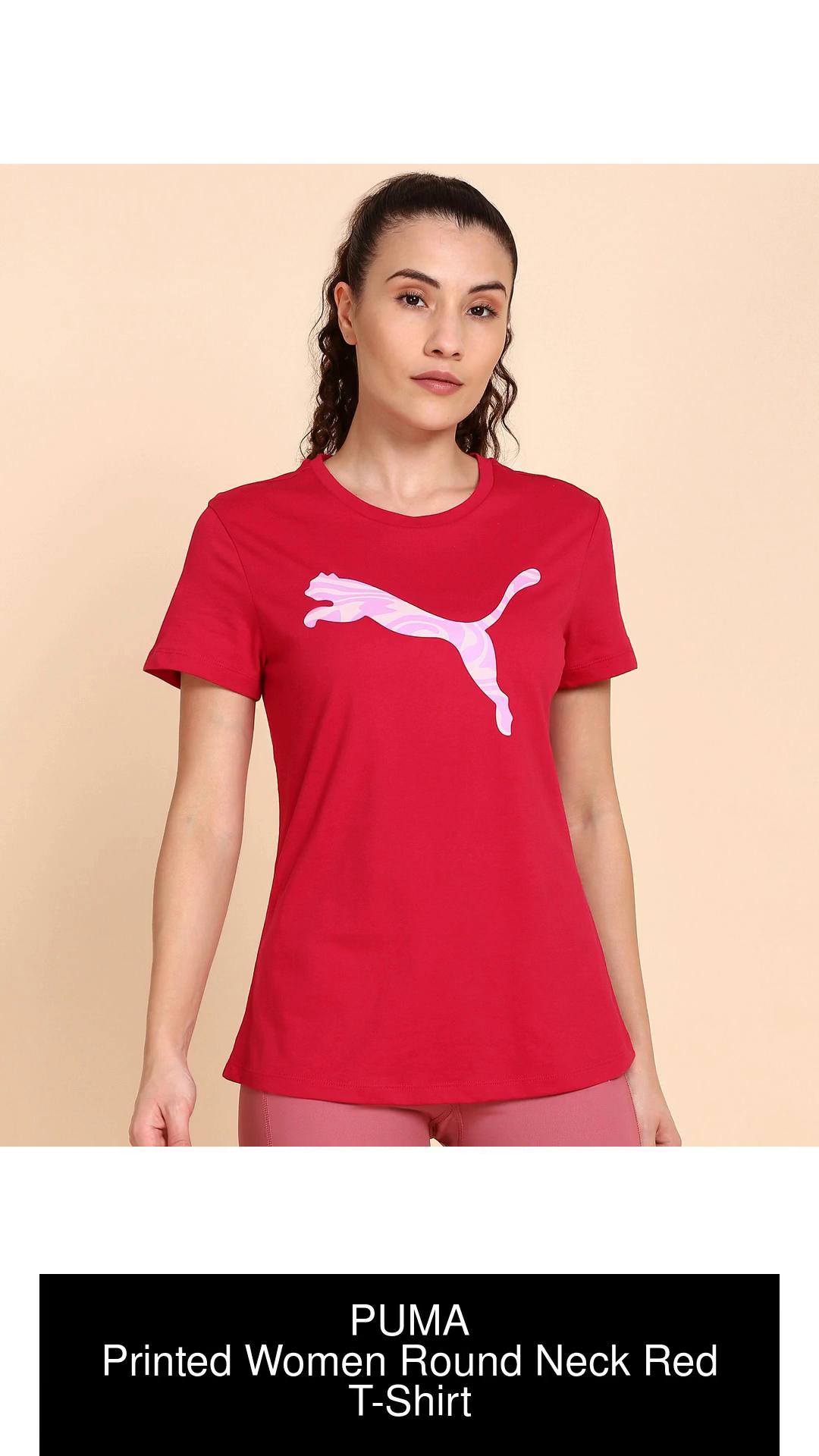 womens red puma shirt