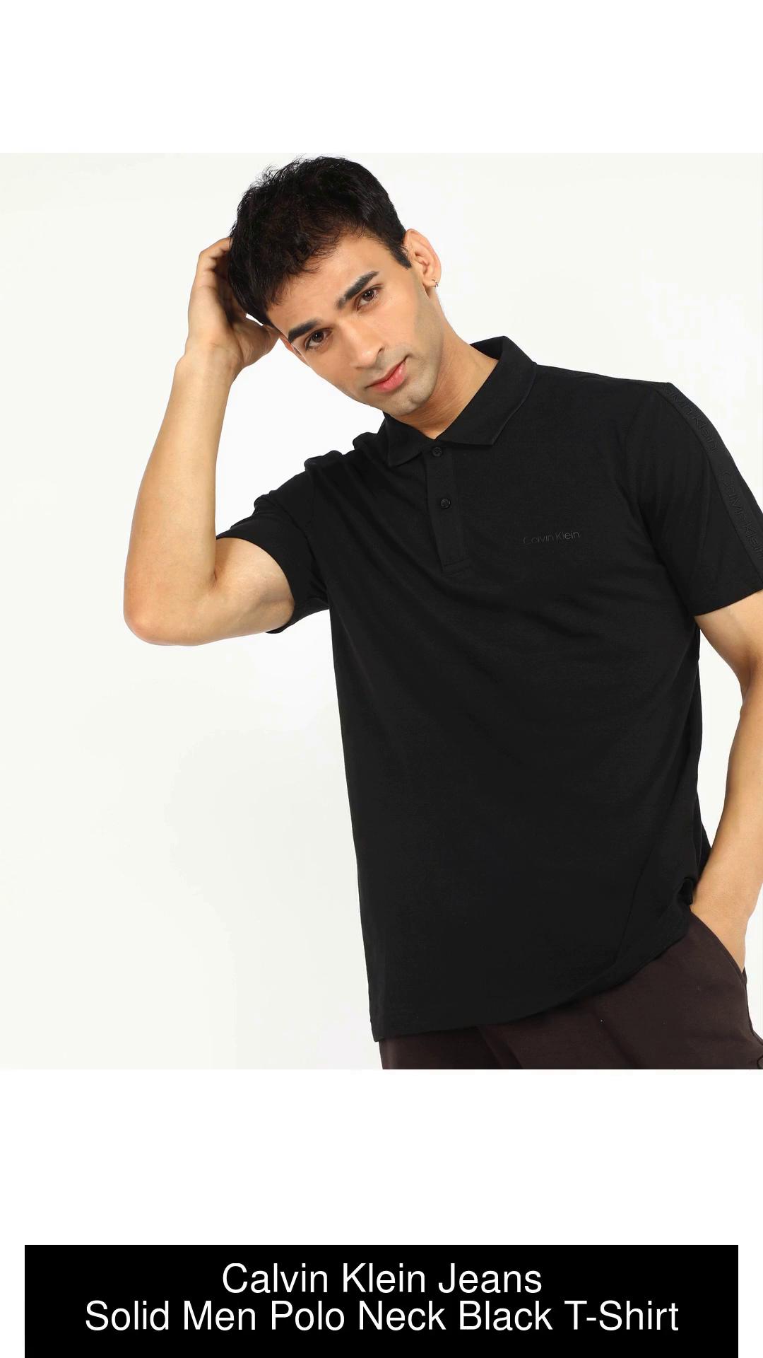 Calvin klein deals black polo