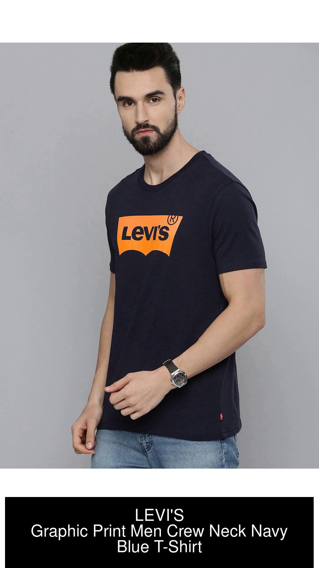 Levi's® GRAPHIC CREWNECK TEE - Print T-shirt - dark blue - Zalando