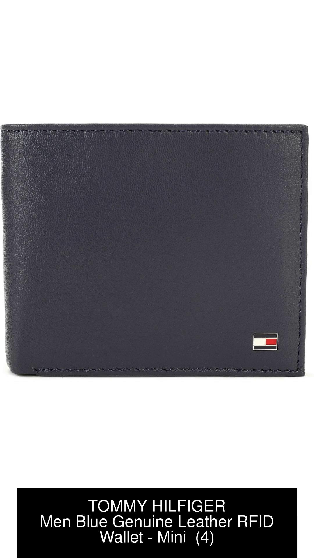 tommy hilfiger wallet genuine leather