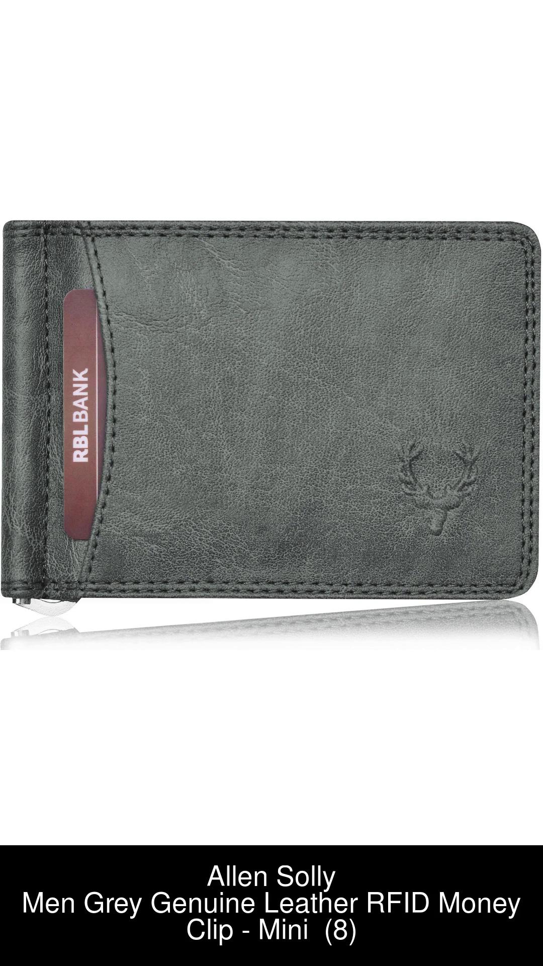 Buy Allen Solly Bi Fold Slim & Light Weight Leather Men's Stylish Casual  Wallet Purse with Card Holder Compartment