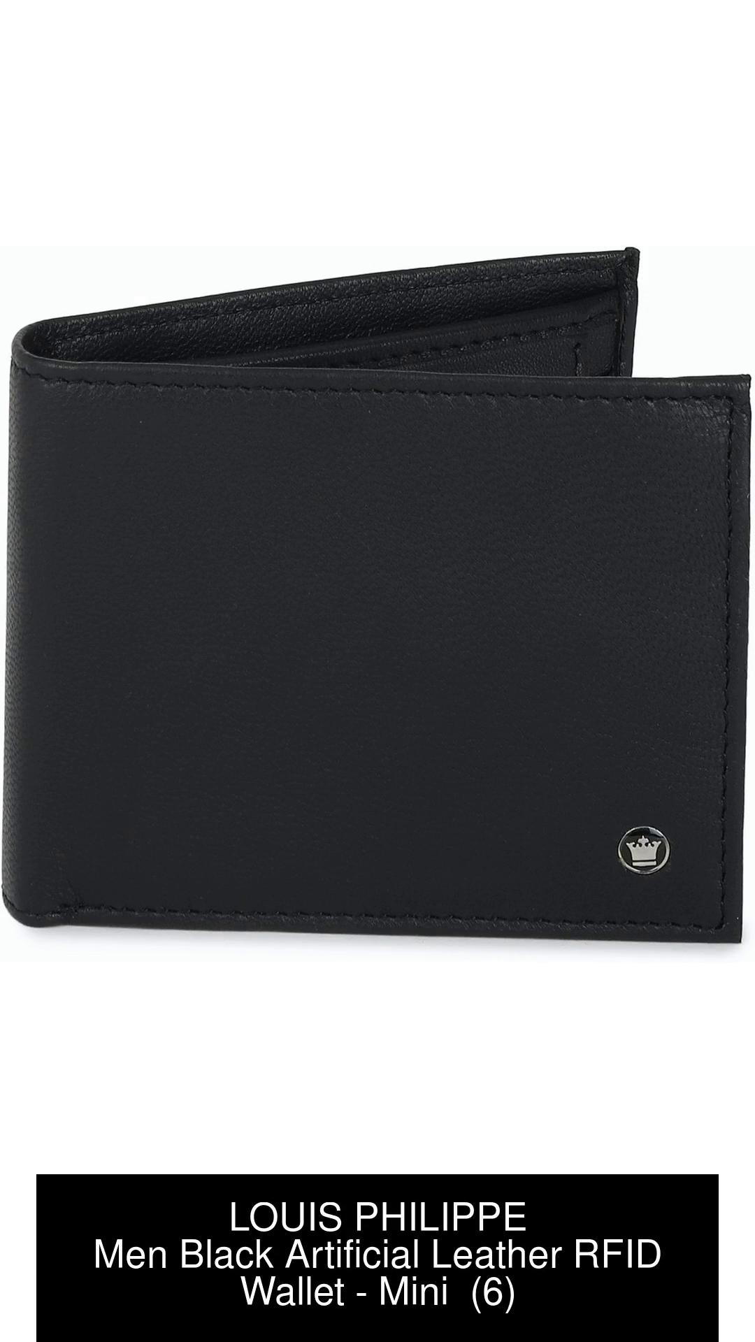 LOUIS PHILIPPE Men Formal Black Artificial Leather wallet