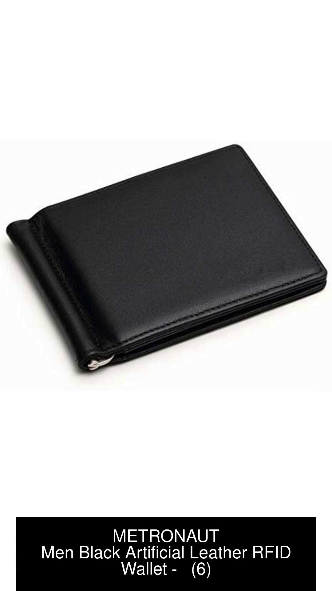 METRONAUT Men Casual, Evening/Party, Formal, Travel, Trendy Black  Artificial Leather Wallet Black - Price in India