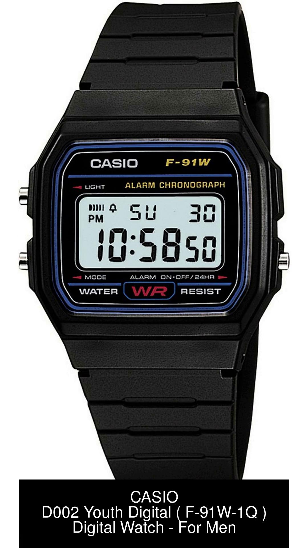 Casio f91w sale white