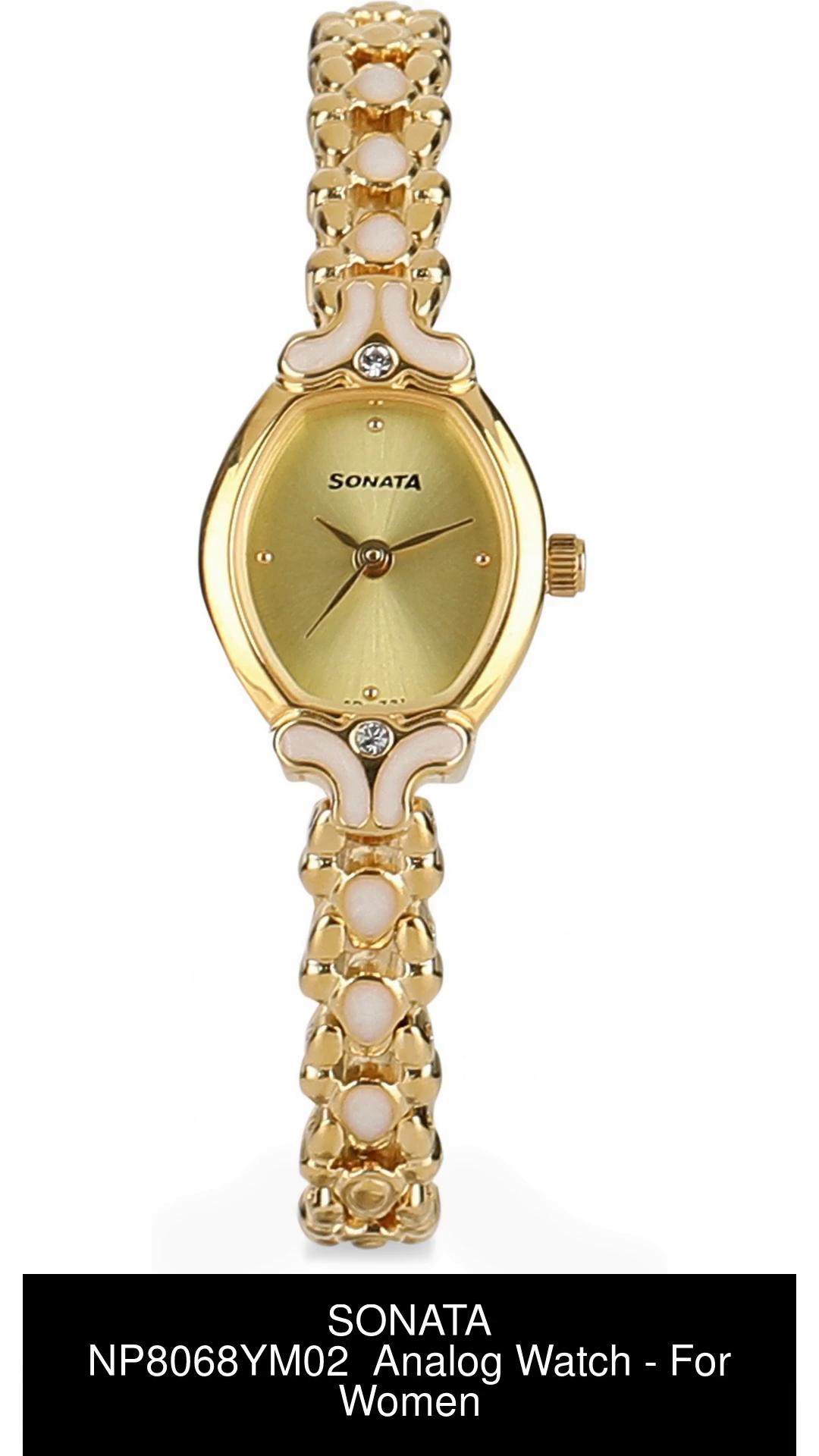 SONATA NP8068YM02 ENAMEL Analog Watch For Women Buy SONATA