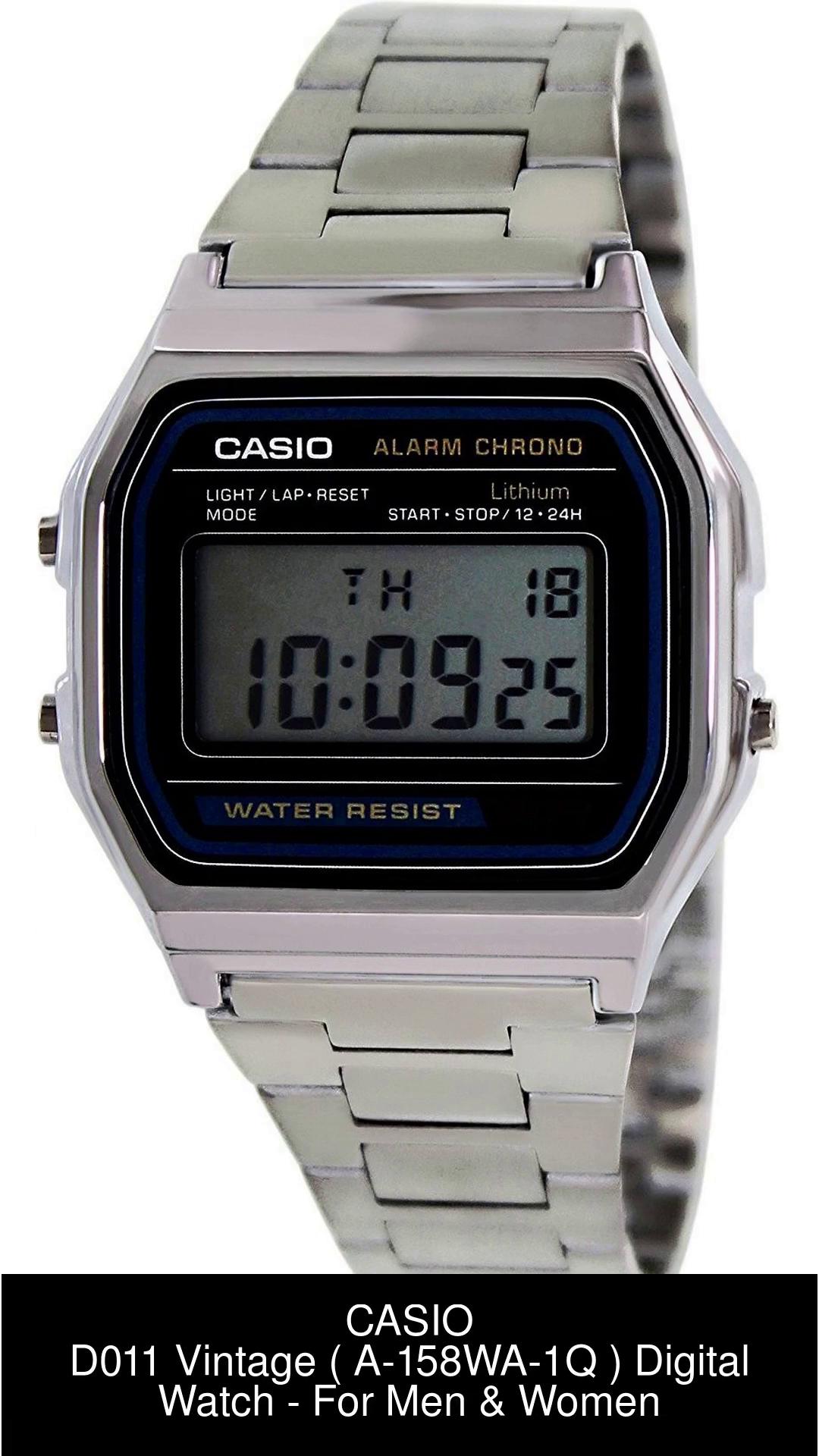Casio A-158Wa-1Df Vintage ( A-158Wa-1Q ) Digital Watch - For Men & Women -  Buy Casio A-158Wa-1Df Vintage ( A-158Wa-1Q ) Digital Watch - For Men &  Women D011 Online At Best