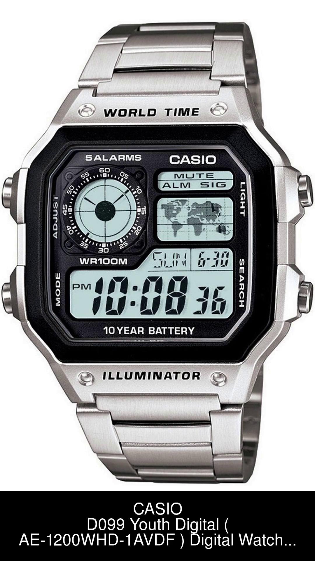 Casio youth grey 2024 dial men's watch