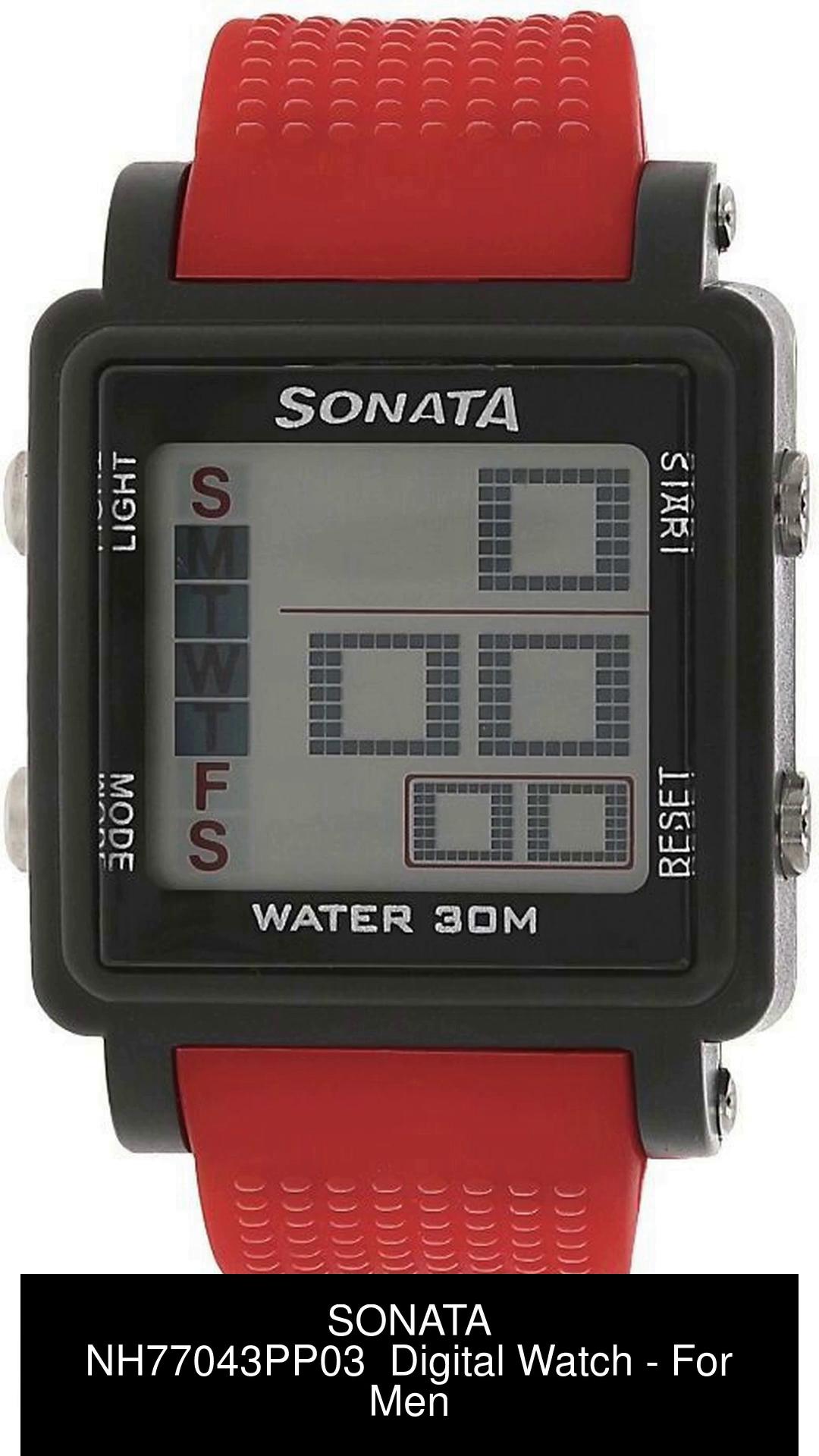 Sonata digital watch time setting online