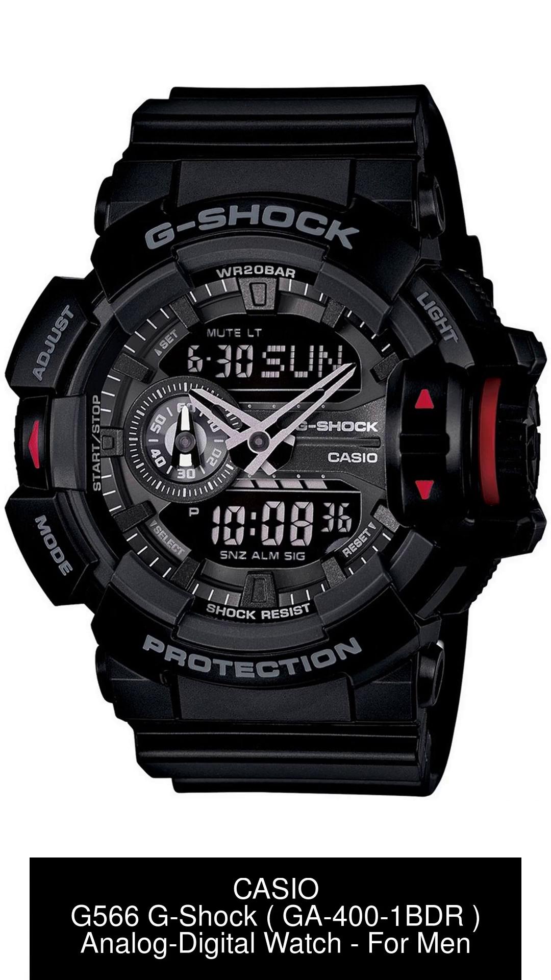 CASIO GA 400 1BDR G Shock GA 400 1BDR Analog Digital Watch