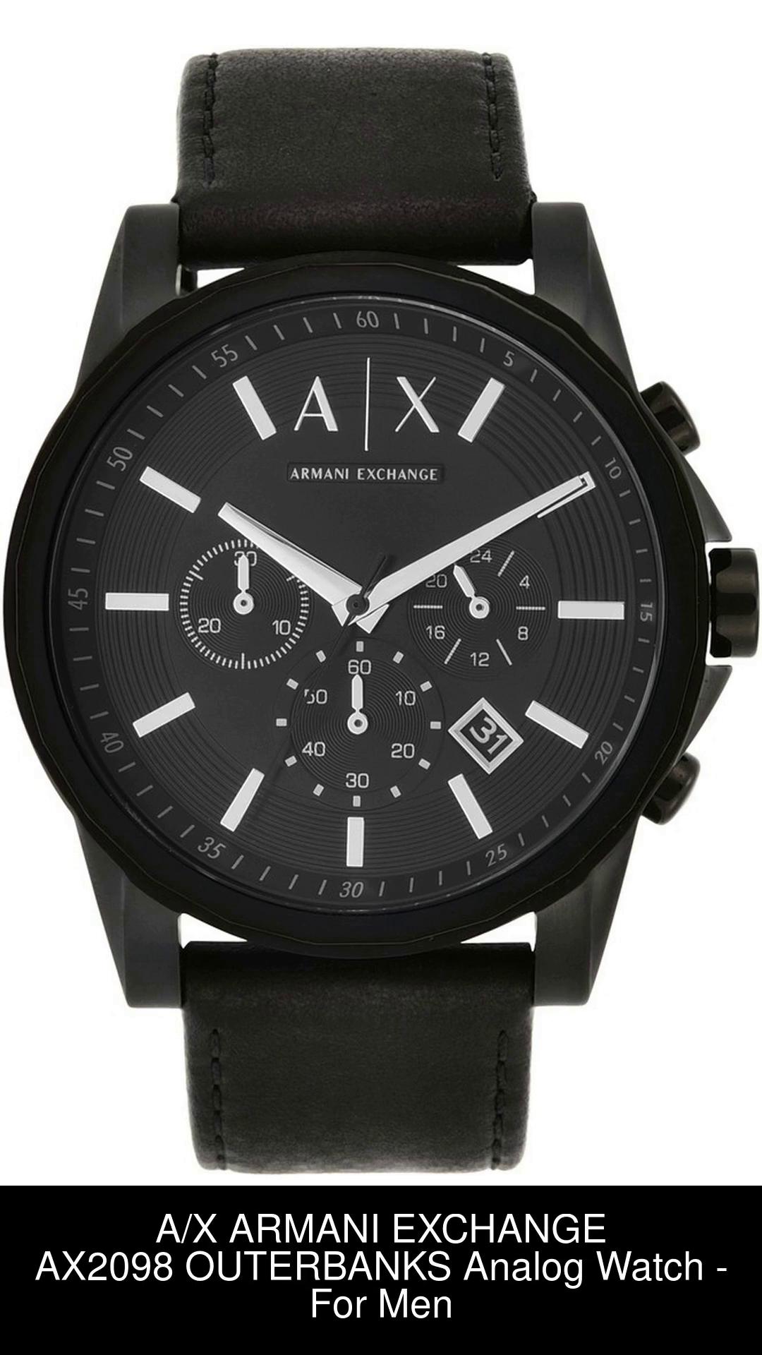 A/X ARMANI EXCHANGE Hampton Analog Watch - For Men - Buy A/X