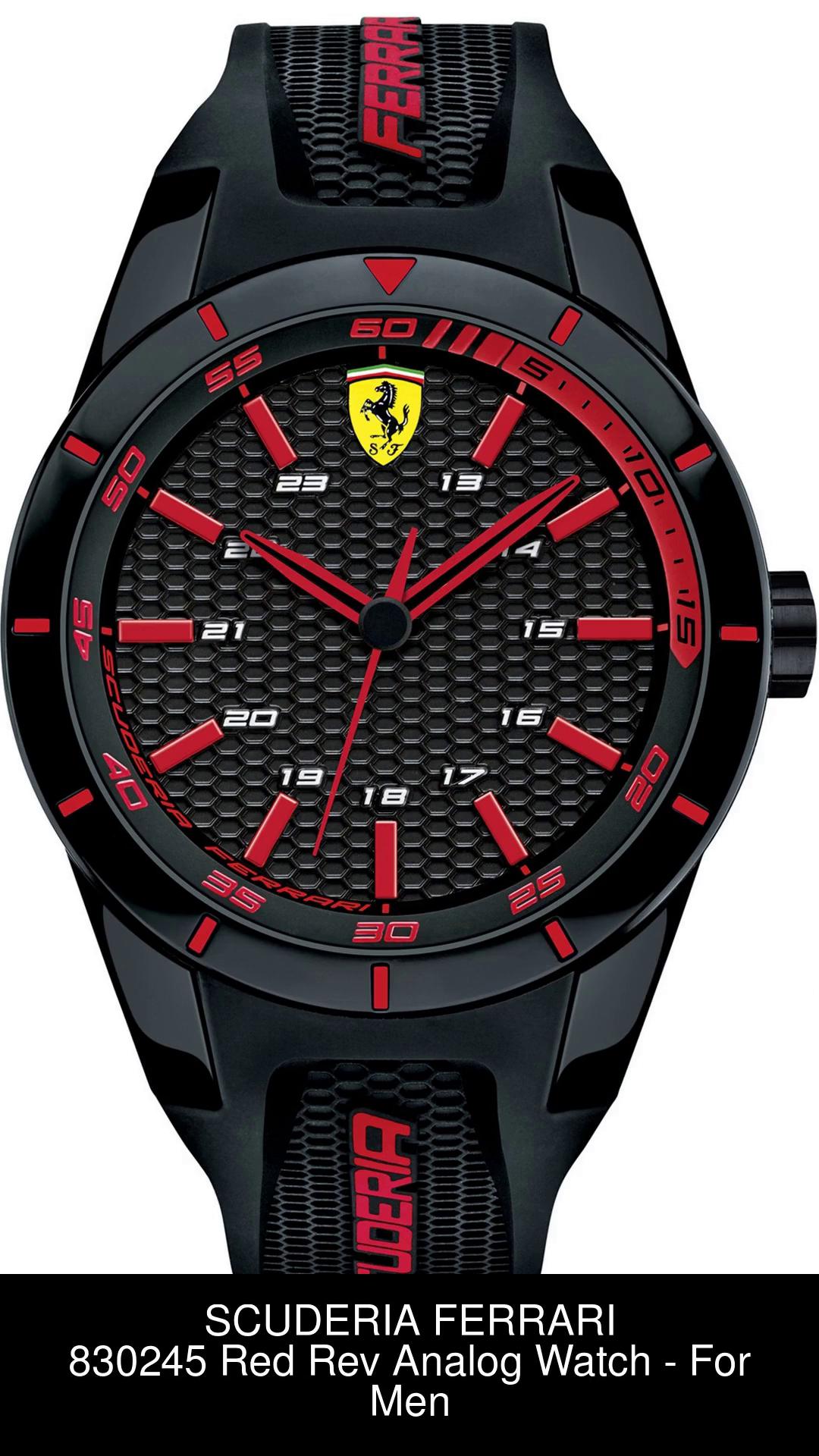 SCUDERIA FERRARI Red Rev Analog Watch For Men Buy SCUDERIA