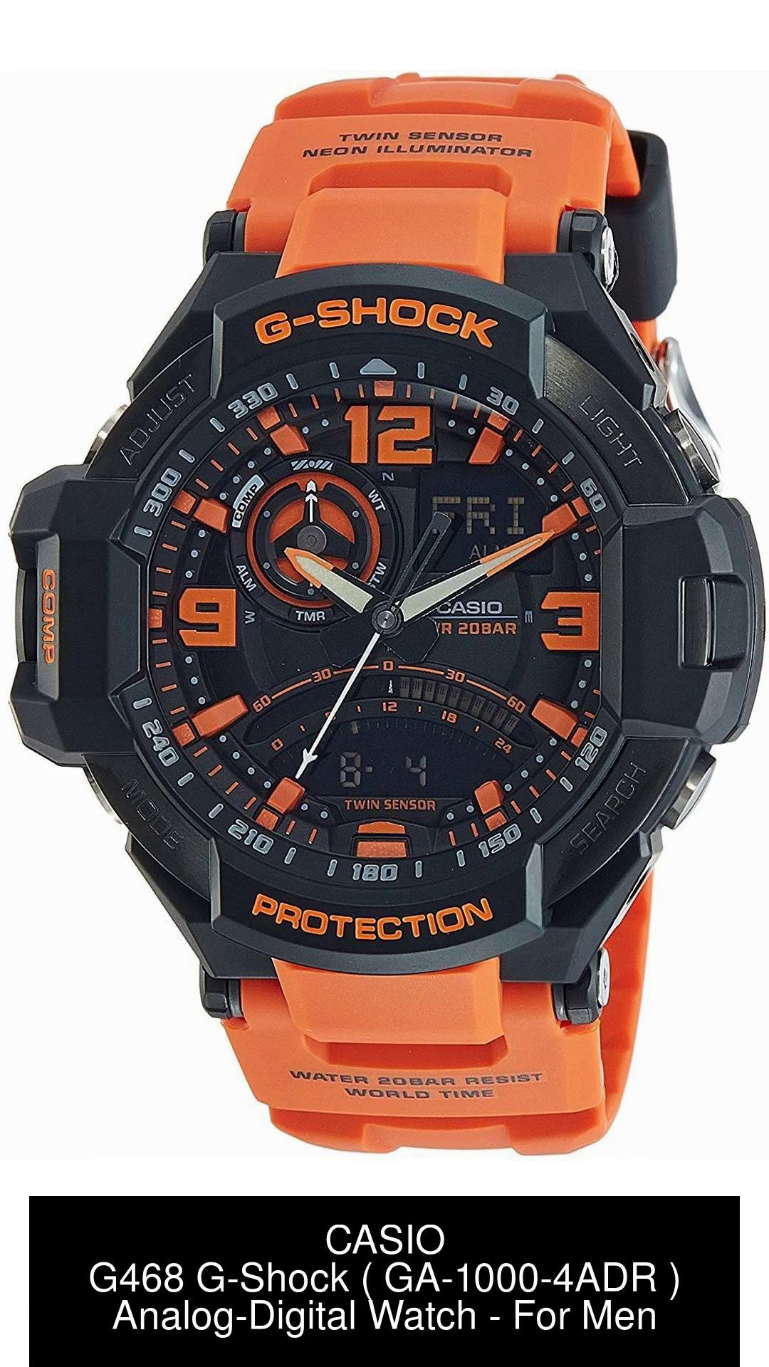 Casio g shock orange hot sale strap