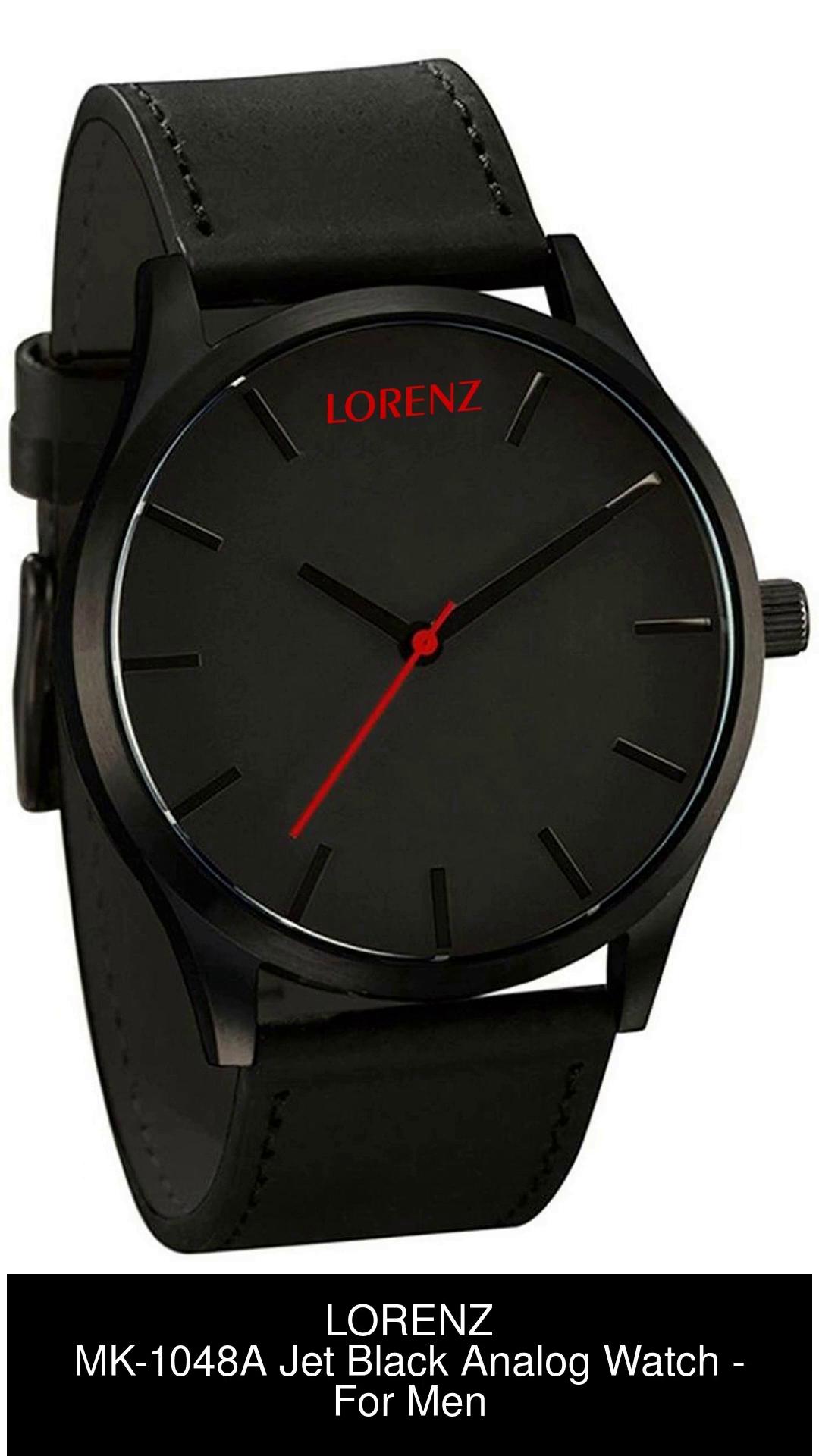 Black on sale analog watch