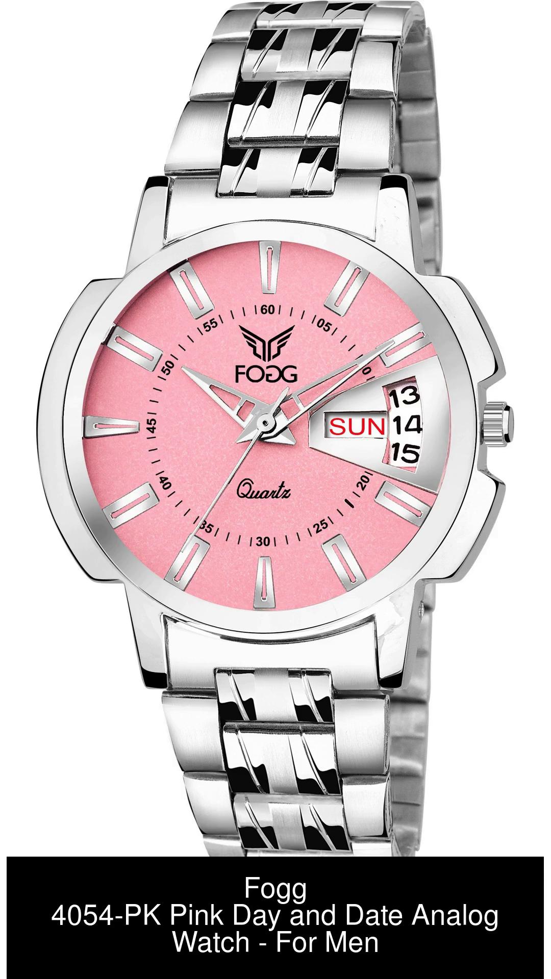 FOGG 4054 PK Pink Day and Date Analog Watch For Men Buy FOGG