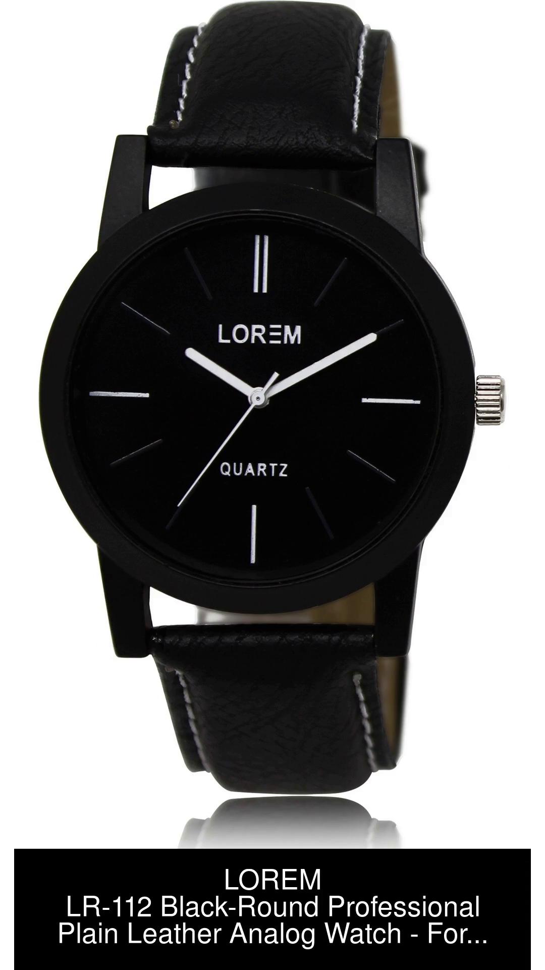 Plain leather clearance watch