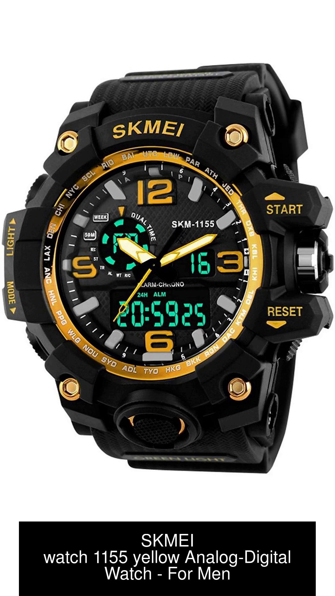 SKMEI 1155 yellow Analog Digital Watch For Men Buy SKMEI 1155