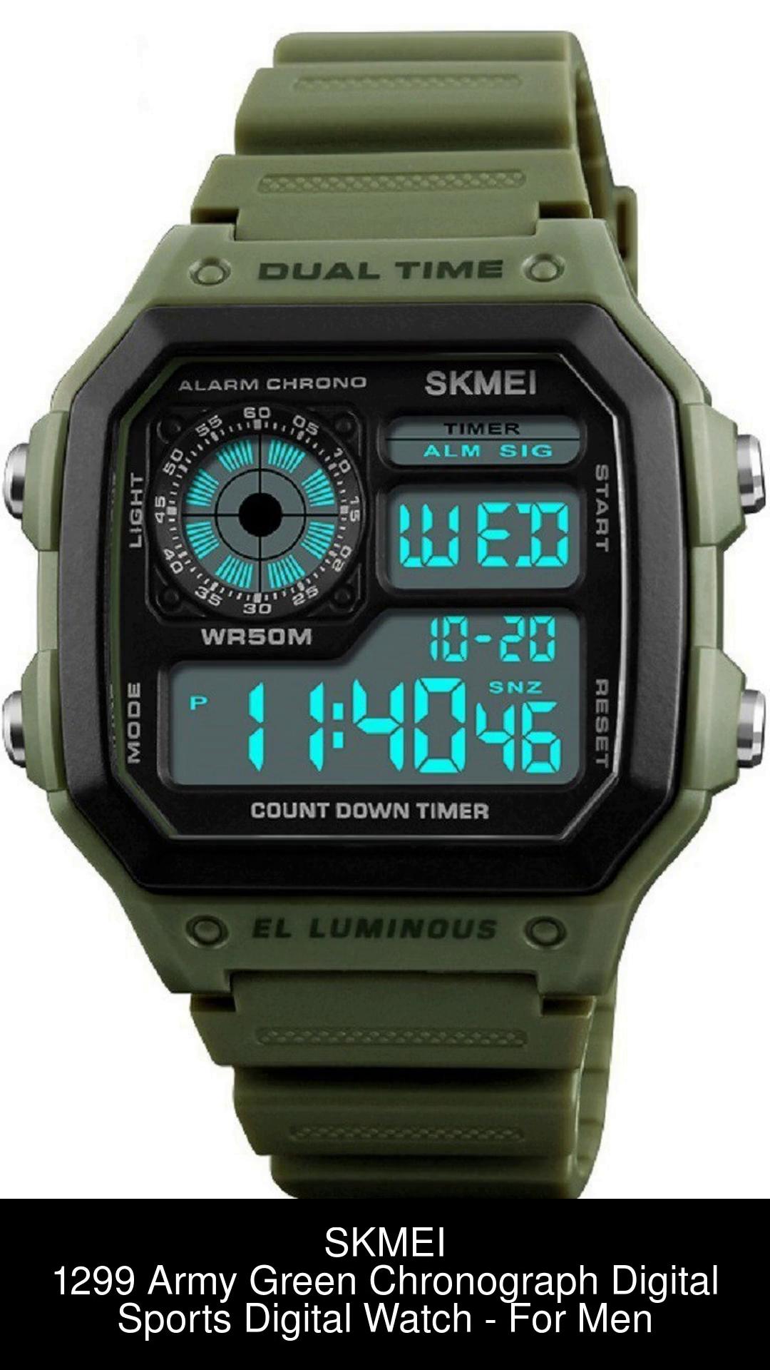 Green light hot sale sport watch