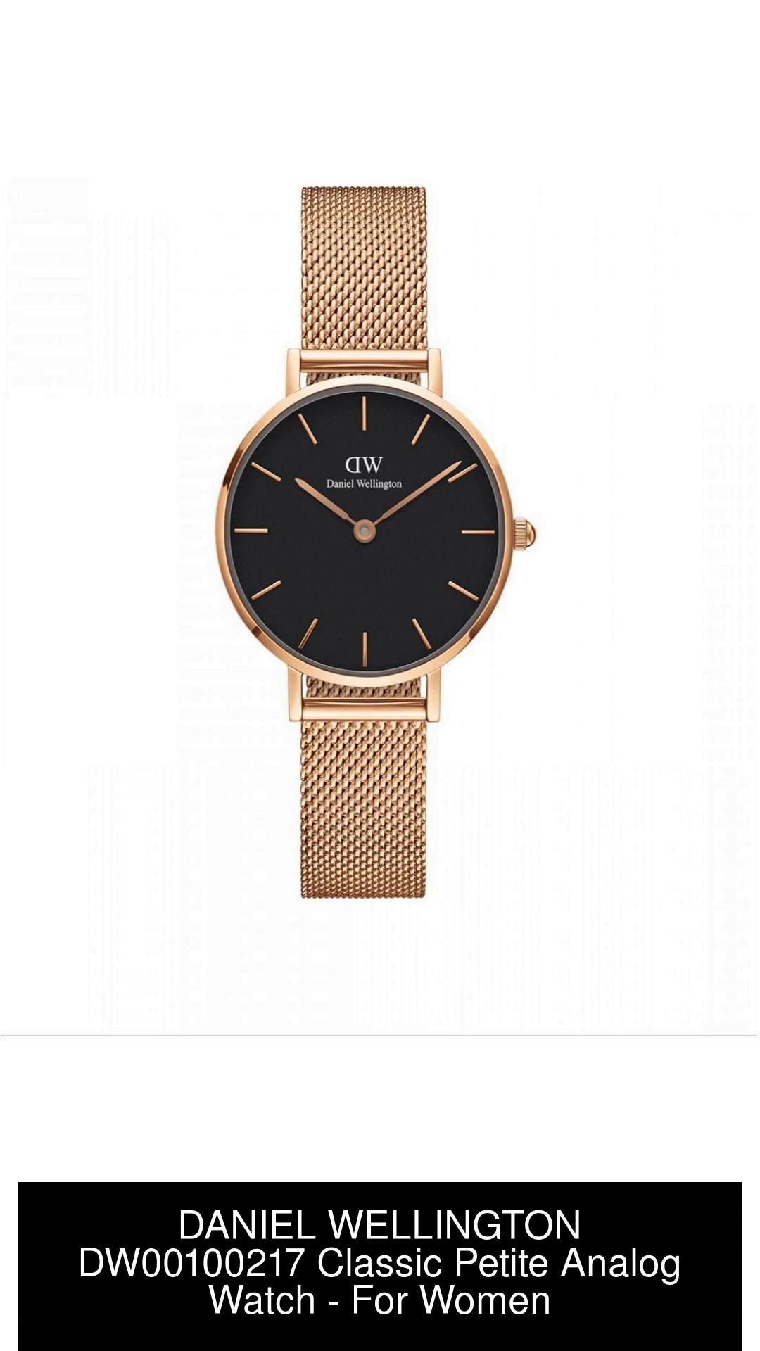 Daniel wellington classic petite melrose black hot sale