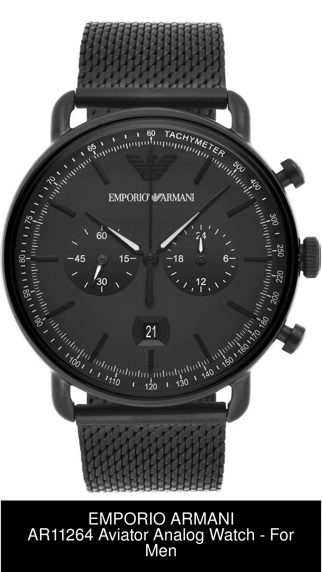 EMPORIO ARMANI Aviator Aviator Analog Watch - For Men - Buy