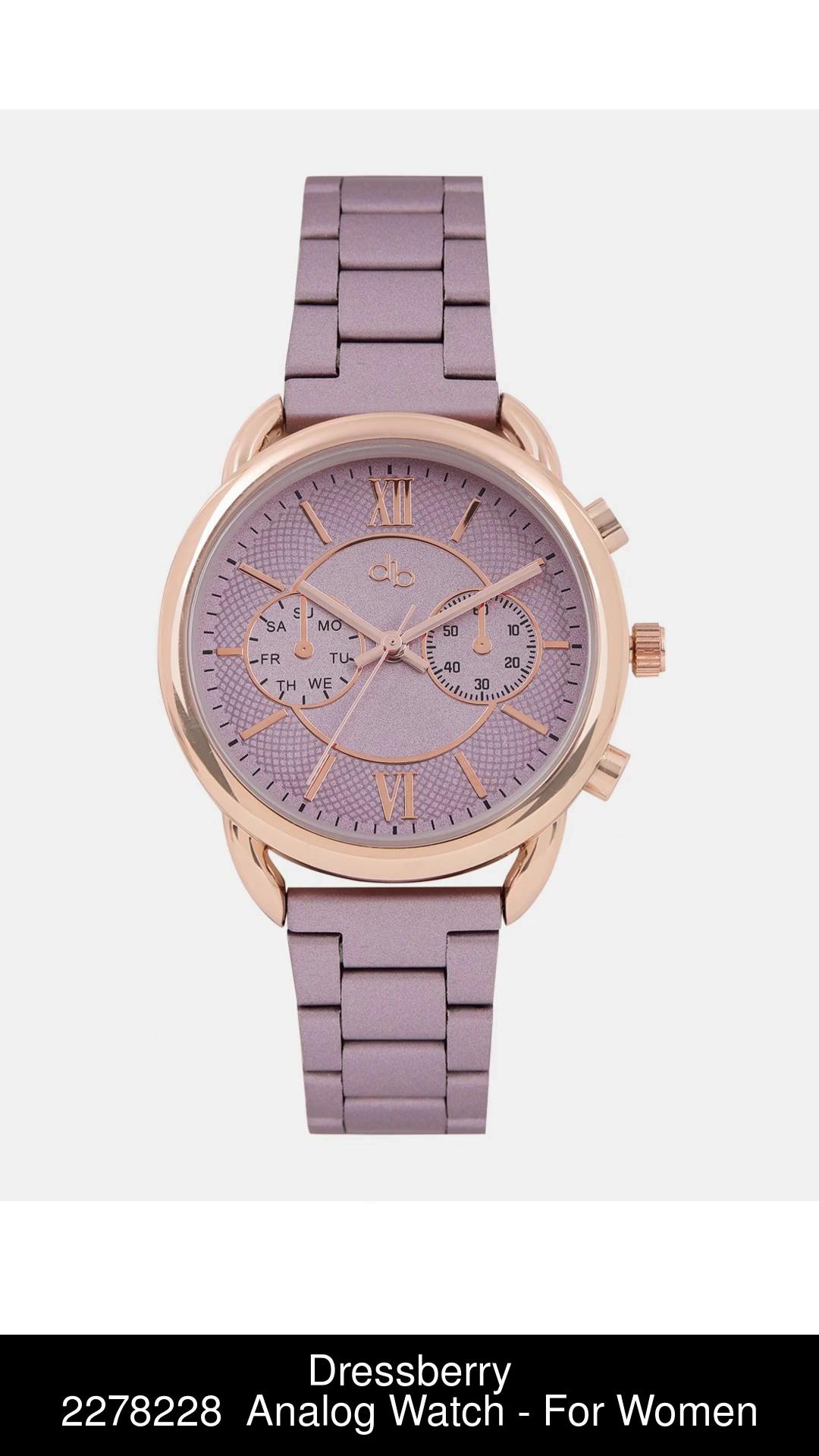 Dressberry women mauve analogue watch new arrivals