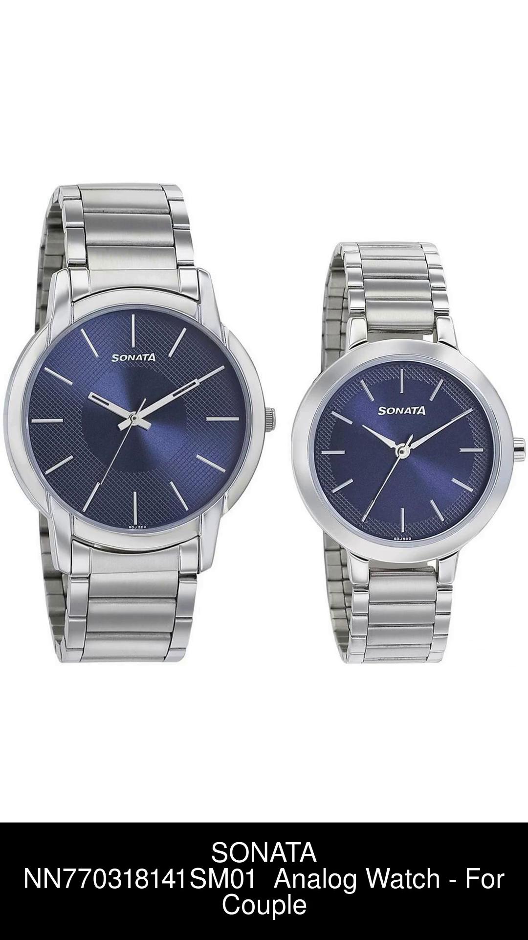 Sonata couple clearance watches flipkart