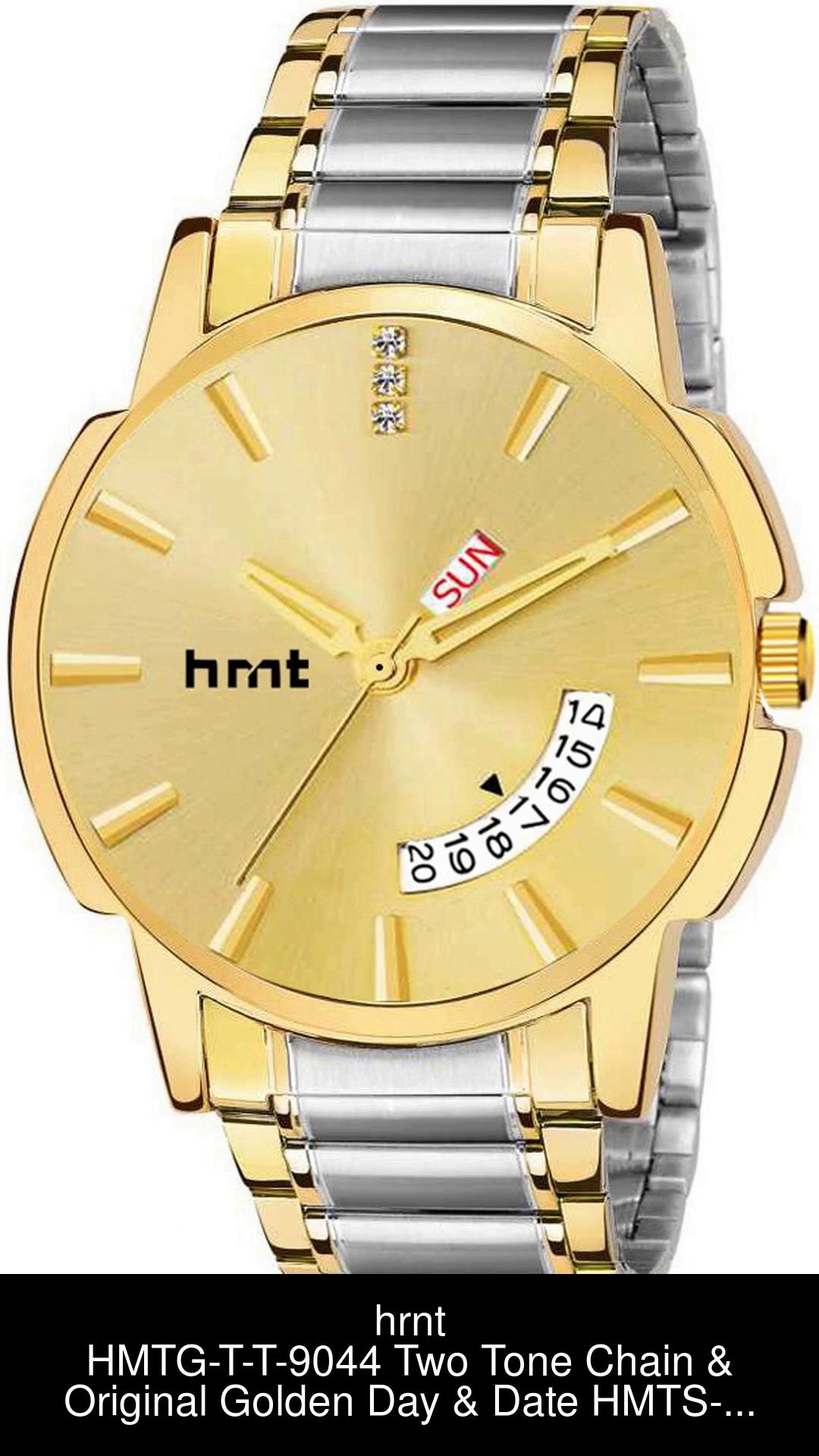 hrnt G T T 9044 TT9044 TwoTone Original Golden Plated Metal Water