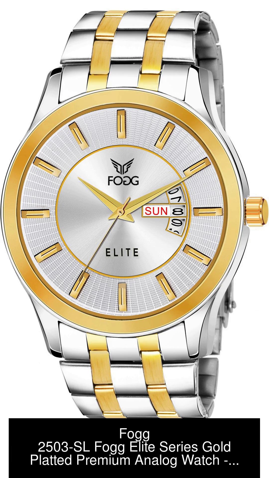 FOGG 2503 SL Fogg Elite Series Gold Platted Premium Analog Watch