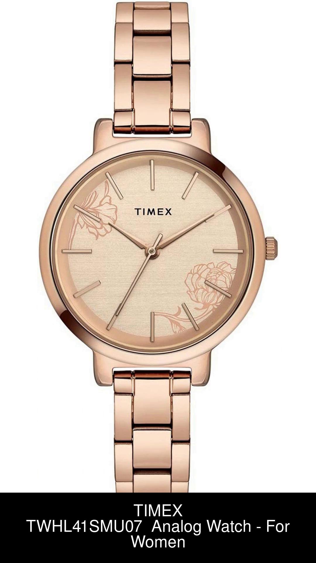 Timex watches women's rose on sale gold