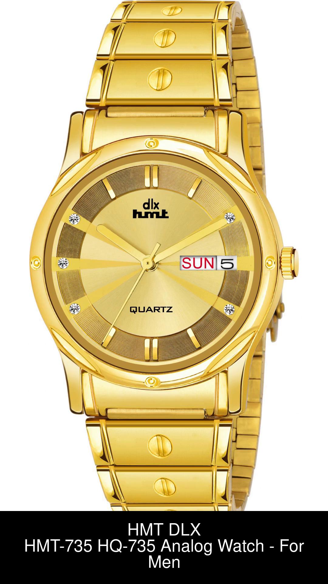 Hmt quartz shop watches golden