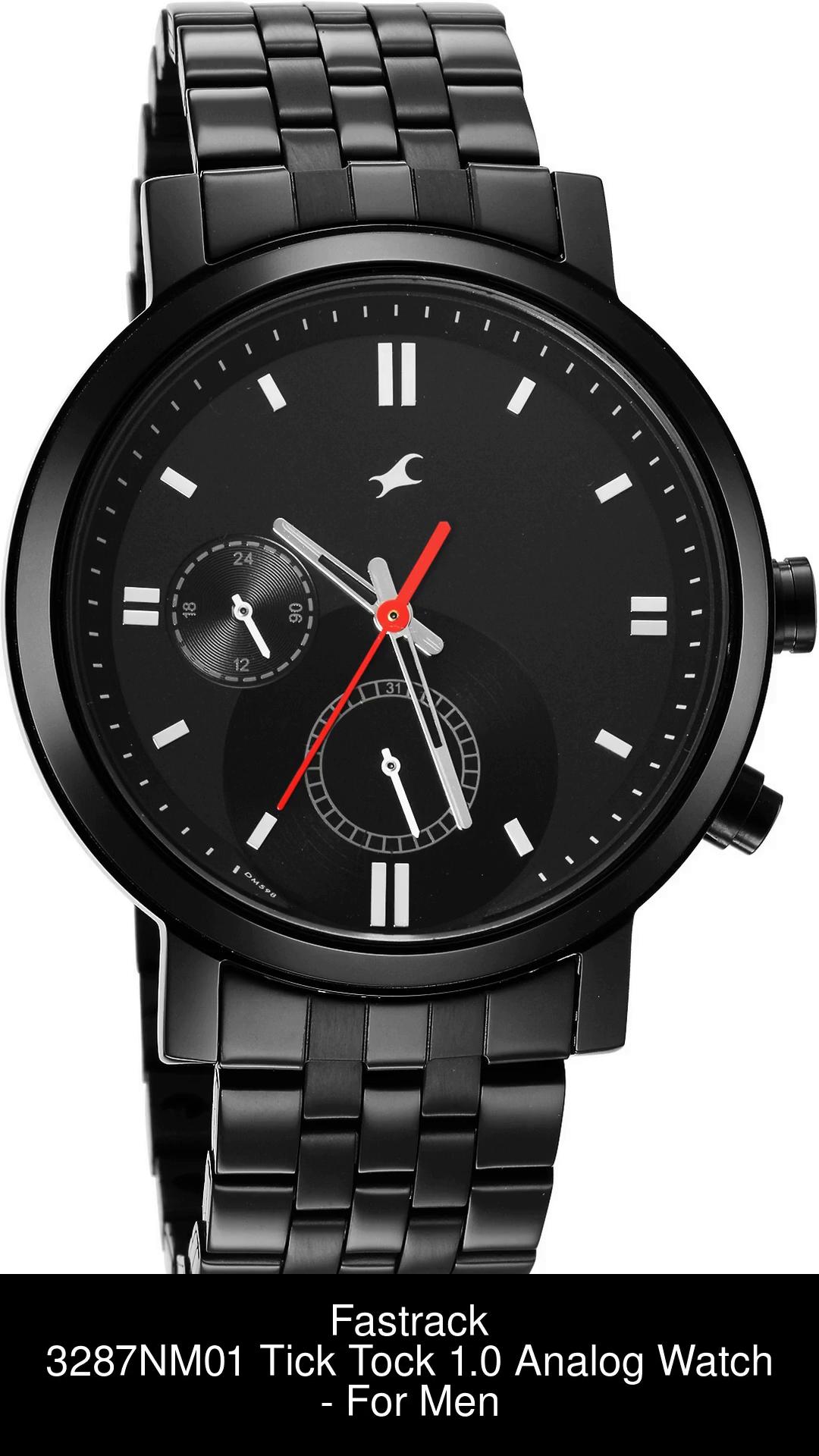 Fastrack watch for outlet man black