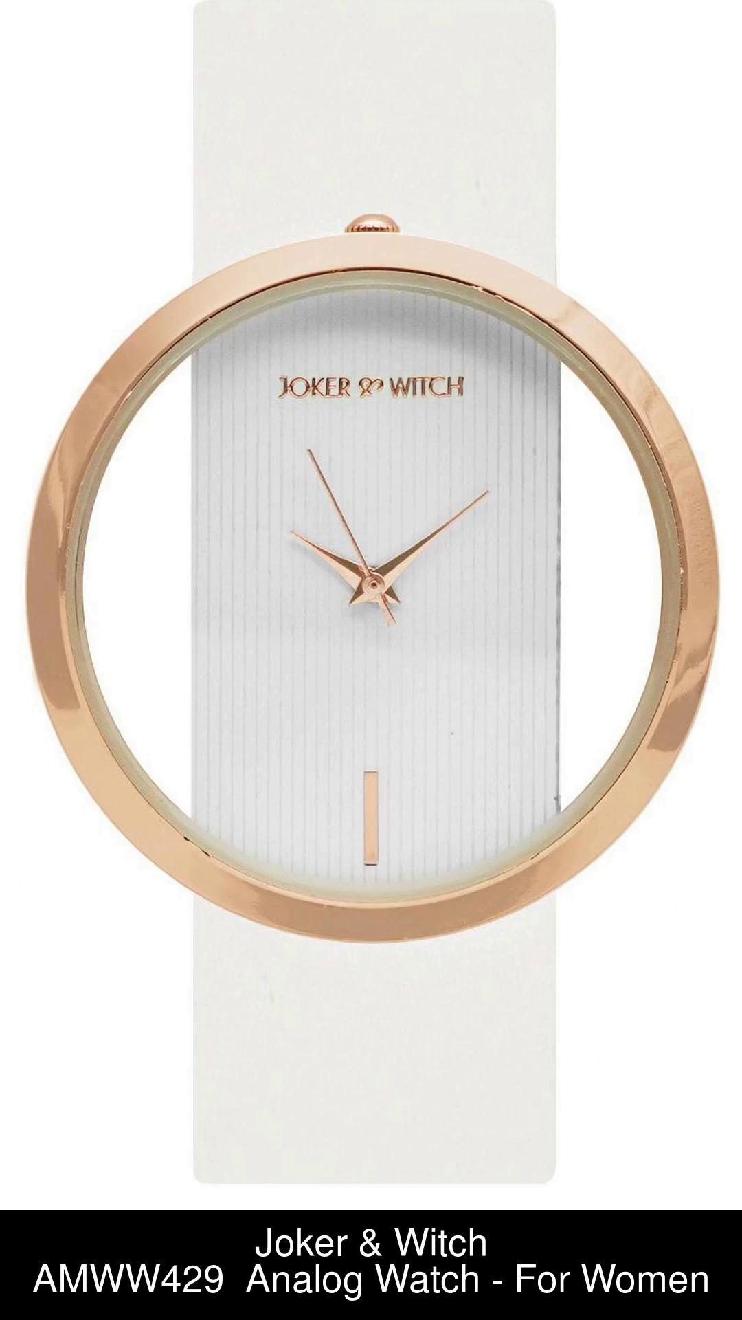 Joker Witch Joker and Witch Futuristic White Rosegold Dial Watch