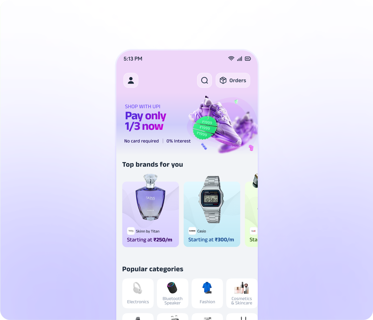 splitStore app screen