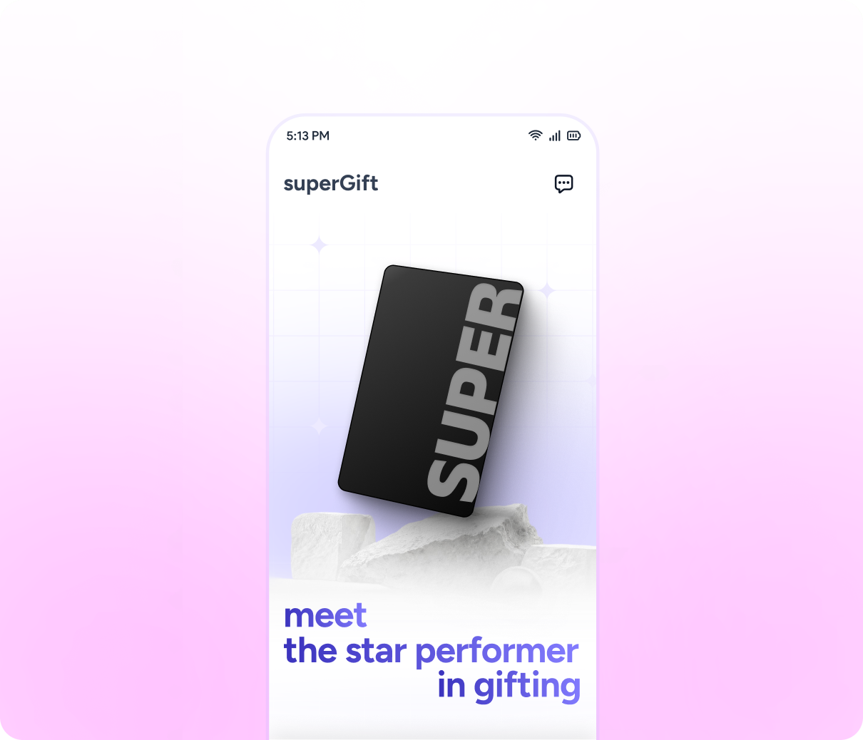 superGC gift card app screen